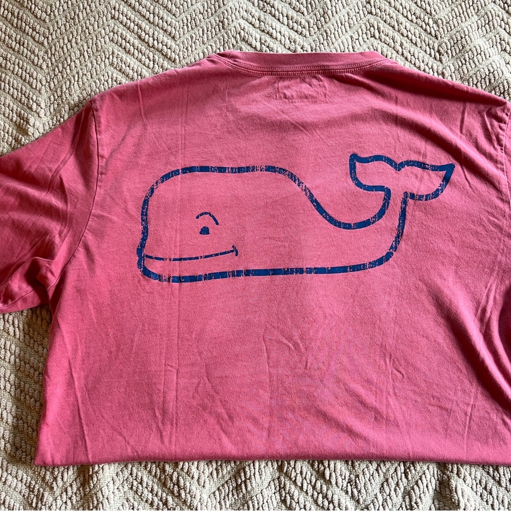 Mens Vineyard Vines Small Pocket Tee T-Shirt Vintage Whale